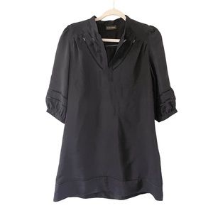 Eurythmic Black Silk Eyelet Dress 6